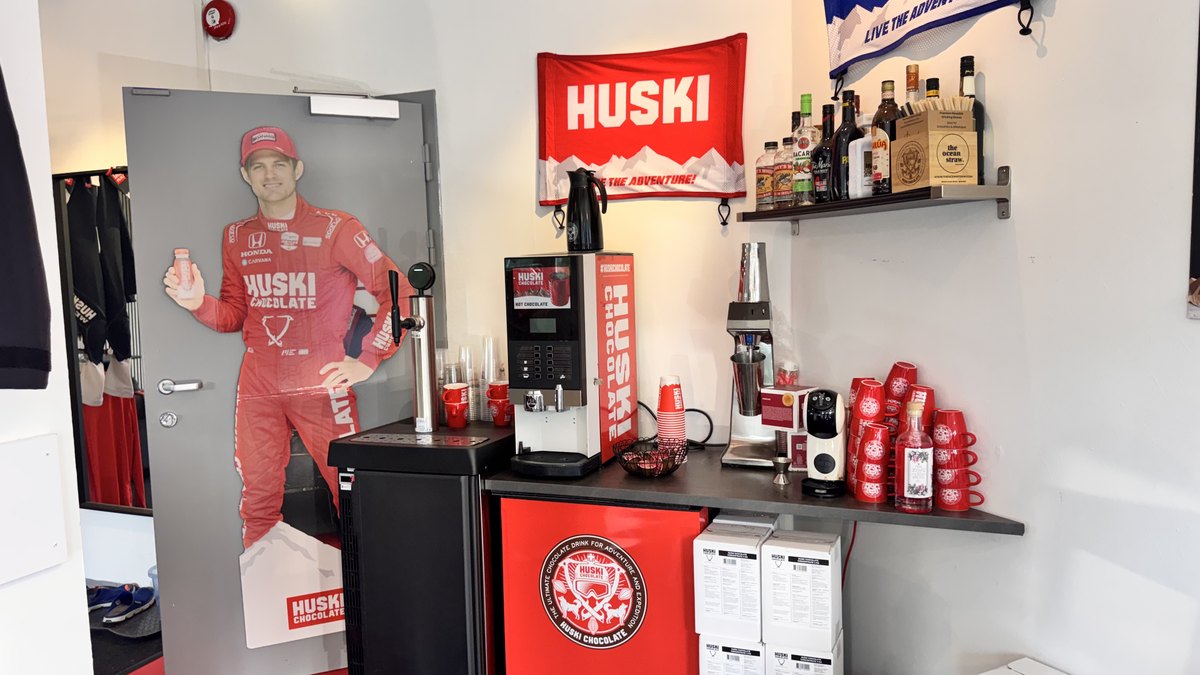 Huski Chocolate-maskiner, kopper og produkter